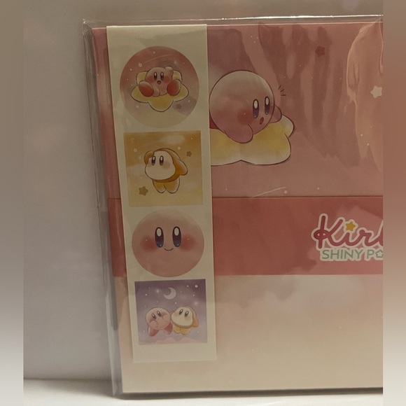 Kirby Shiny Pop Letter Set w Stickers - Picture 2 of 6